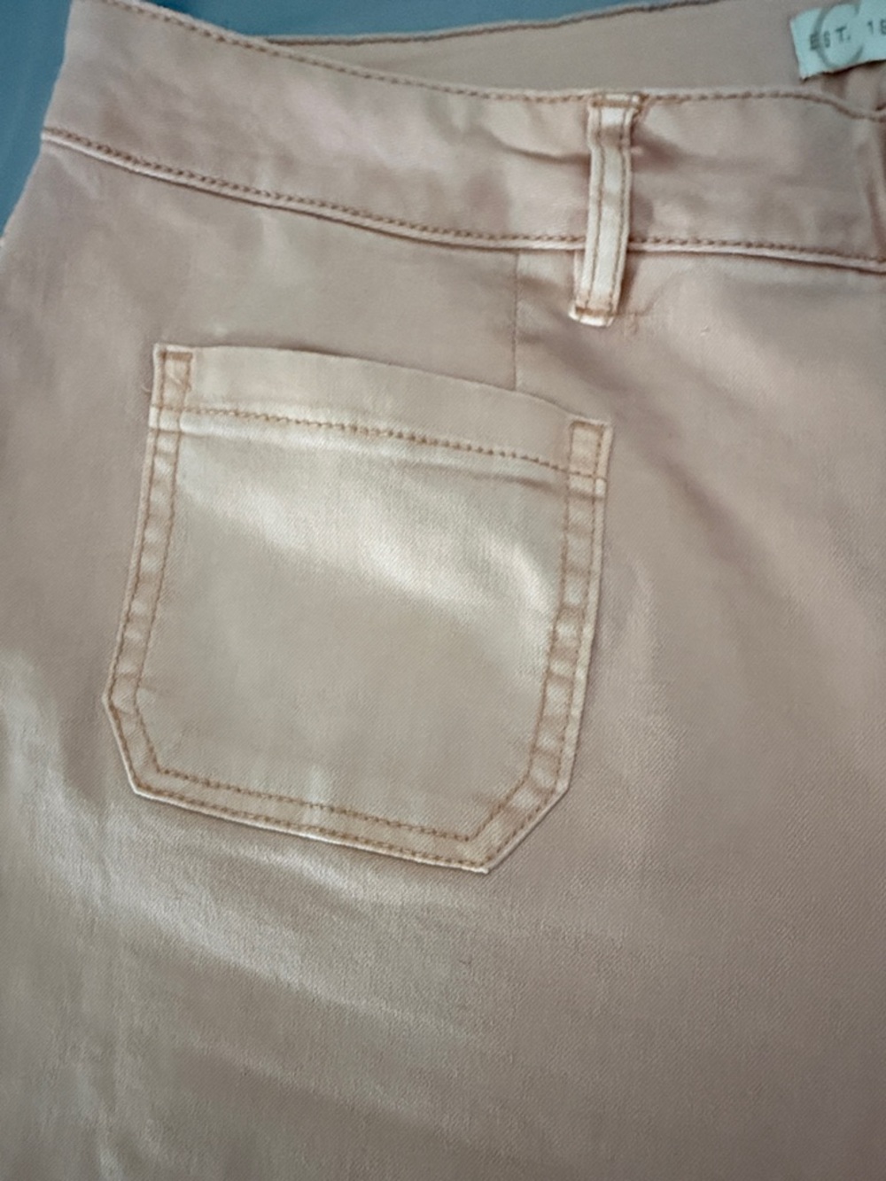 Women’s Pink Flare Jeans - Wide Leg - Picture 5 of 7